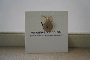 Winifred Design Authentic Repurposed Designer LV Necklace No. 44