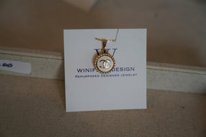 Winifred Design Authentic Repurposed Designer CC Necklace No. 45