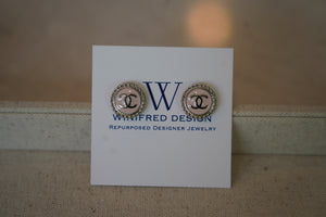 Winifred Design Authentic Repurposed Designer CC Earrings No. 47
