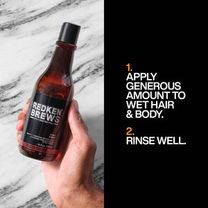 Redken Brews 3-In-1 Shampoo, Conditioner, Body Wash