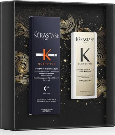 Kerastase Iconic Duo Gift Set - 8H Magic Night Serum + Elixir Ultime Oil