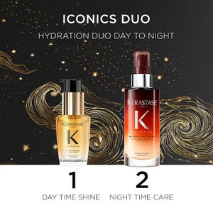 Kerastase Iconic Duo Gift Set - 8H Magic Night Serum + Elixir Ultime Oil